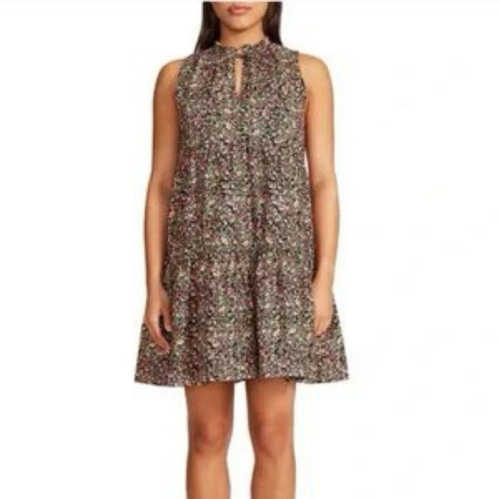 BB Dakota by Steve Madden Ladies Sleeveless Tiered Floral Dress; Small - Picture 2 of 10